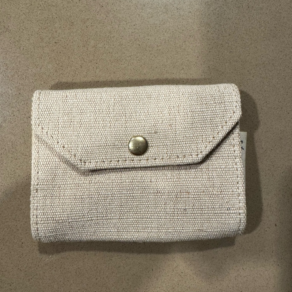 NWOT Sezane Canvas Coin Pouch